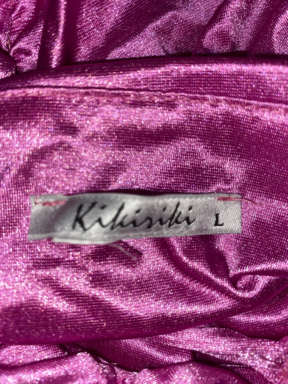 kikiriki Pink Satin Ruched Mini Dress - Picture 5 of 5